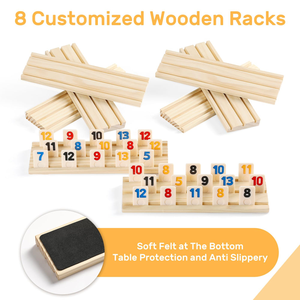 uvcany Rummy Cube includes a die and instructions for easy setup.