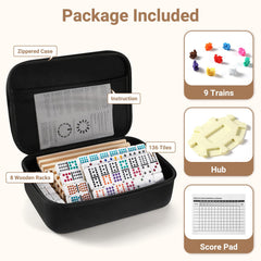 uvcany travel dominoes collection – 136 tiles ready for on-the-go family fun