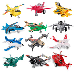UXRPTU 12-pack pull-back airplanes set for imaginative play