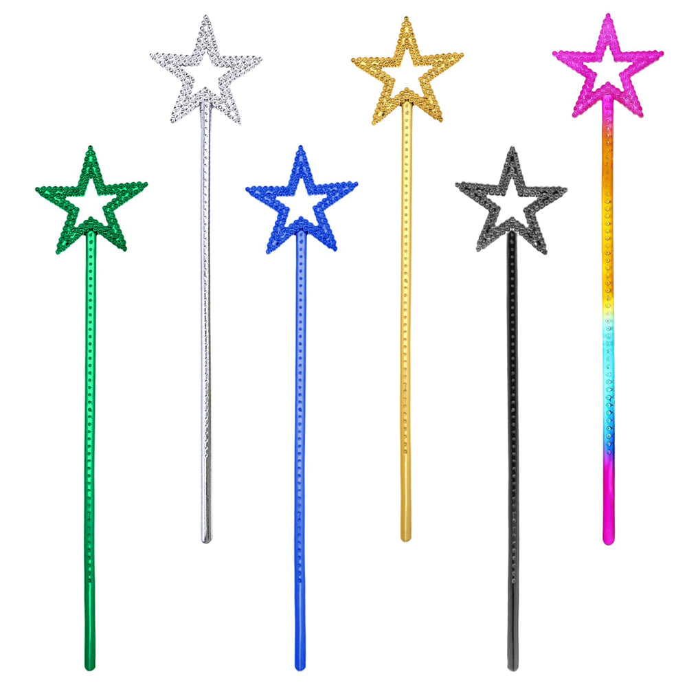UYUOO gold star wand for kids, ideal for dress-up and photo props.