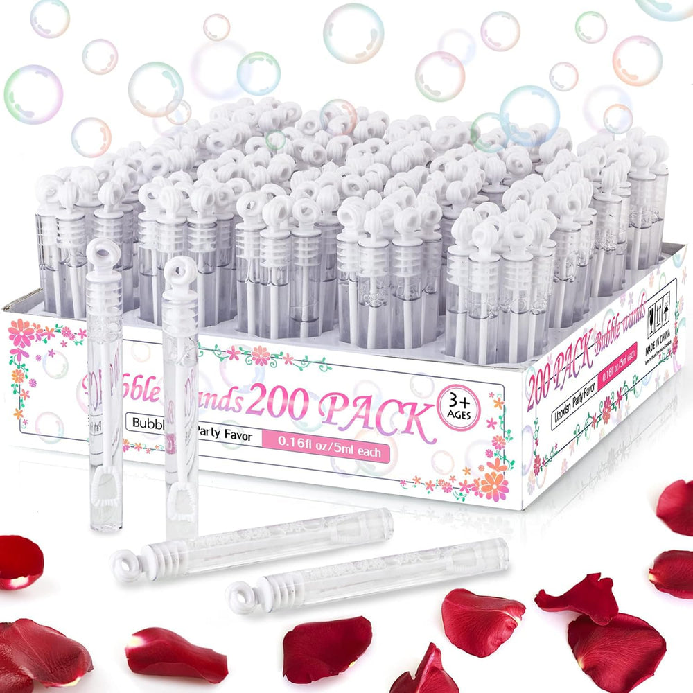 Uzoxlsn mini bubble wand white 4.2-inch for playful outdoor celebrations.