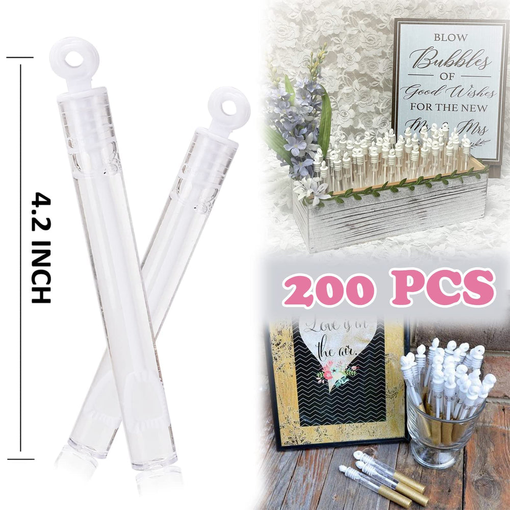 Uzoxlsn pre-filled bubble solution white wand for quick setup at events.