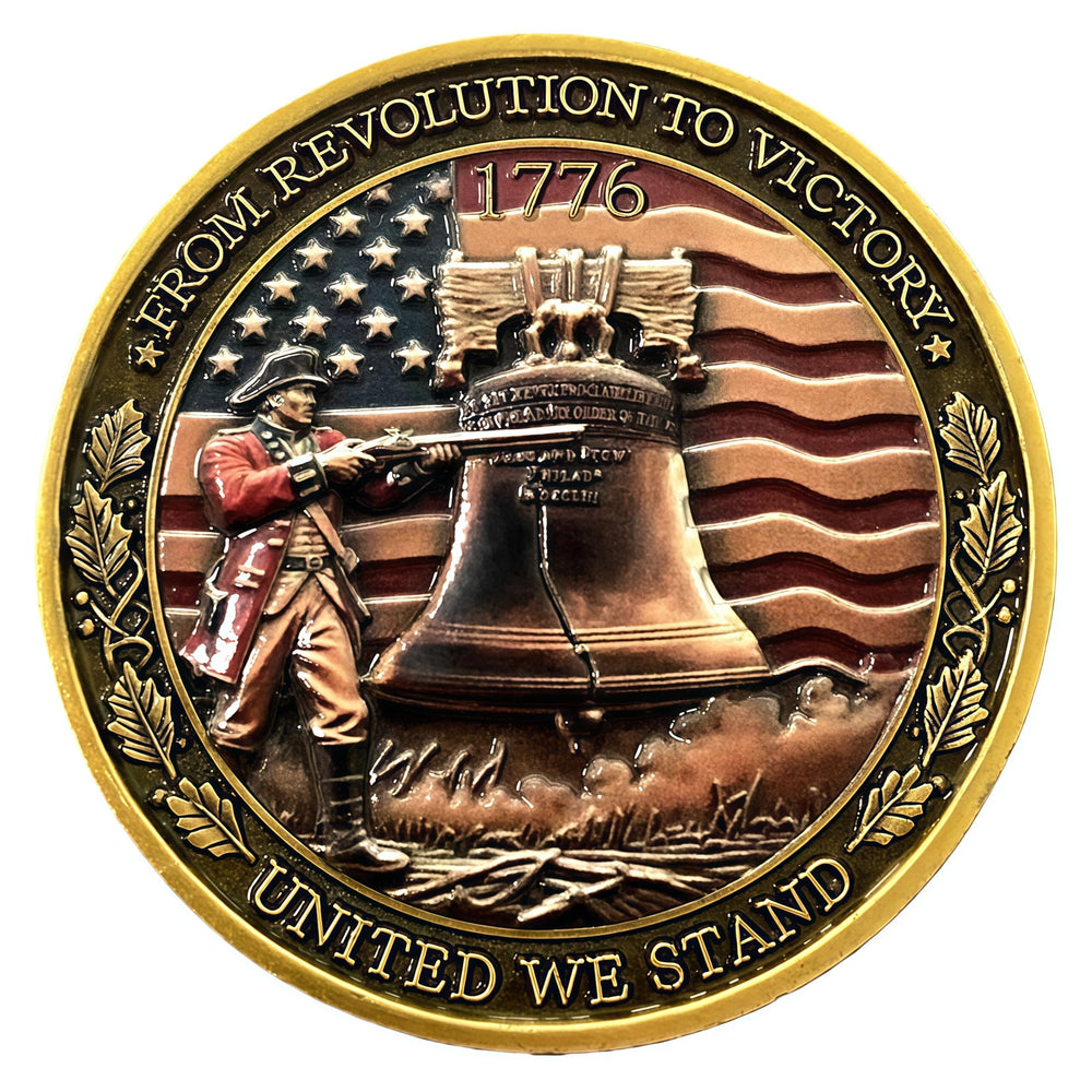 UZZDNJ Liberty Bell back side highlights iconic symbol of freedom and patriotism.