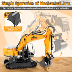 V-Opitos alloy shovel close-up highlights durable digging arm.