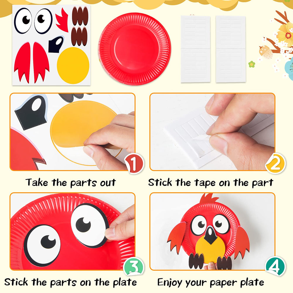 V-Opitos animal paper plate craft deer encourages storytelling and fine motor practice.