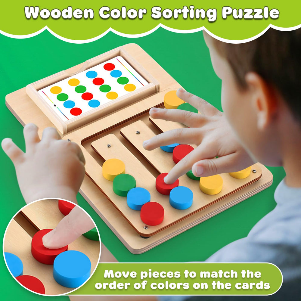 V-Opitos color cards double-sided showing patterns for kids.