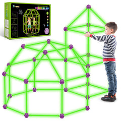 V-Opitos glow dart rods for bright nighttime fort play.