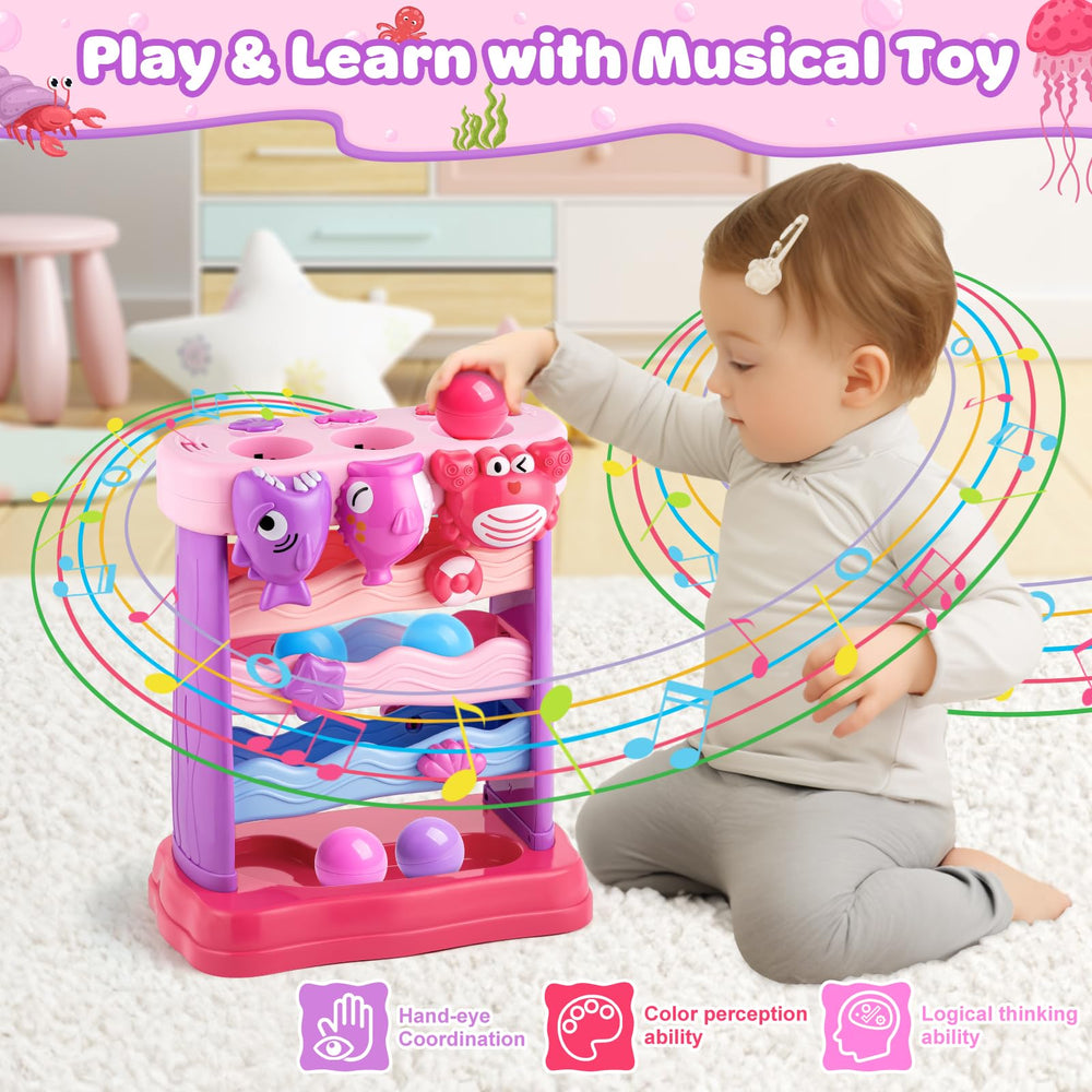 V-Opitos musical toy with three buttons offers melodies for toddlers