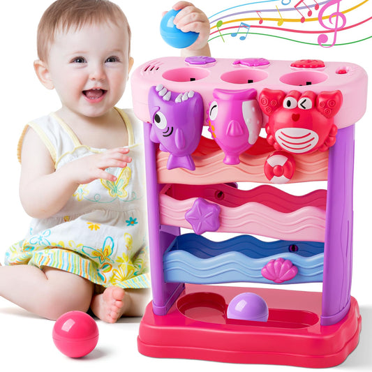 V-Opitos ocean shark feeding toy with ball encourages cause-and-effect play