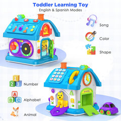 Vahome 14-in-1 Montessori toy car-park scene fuels imaginative transportation play