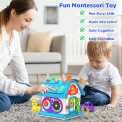 Vahome 14-in-1 Montessori toy telephone encourages interactive play
