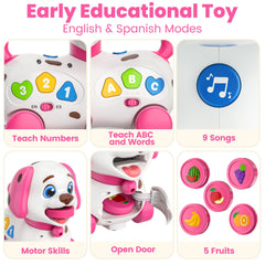 Vahome Puppy Toy features safe ABS construction and oversized buttons
