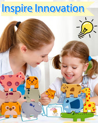 Vaiheng Montessori toddler puzzle play enhances hand-eye coordination and logical thinking.