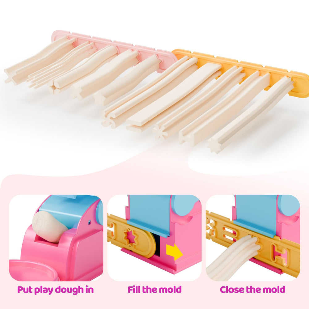 Vaike Kauss dough tools stamps leave playful patterns on clay.