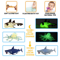 ValeforToy Seahorse 8 Inch Bath Toy — color-changing feature adds visual interest during bath