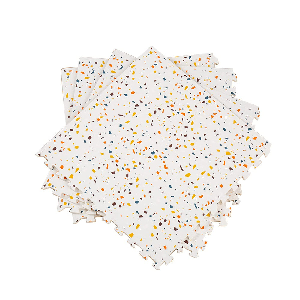 Valioza Terrazzo Playmat large coverage for expansive play areas.