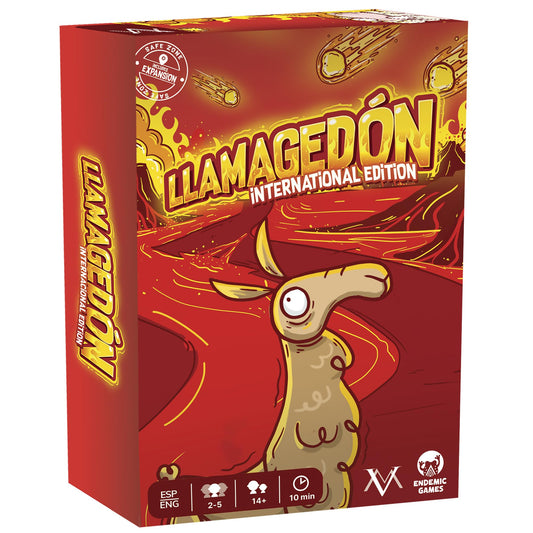 Valor Mountain Games LlamagedΓ³n International Edition box front for quick family play
