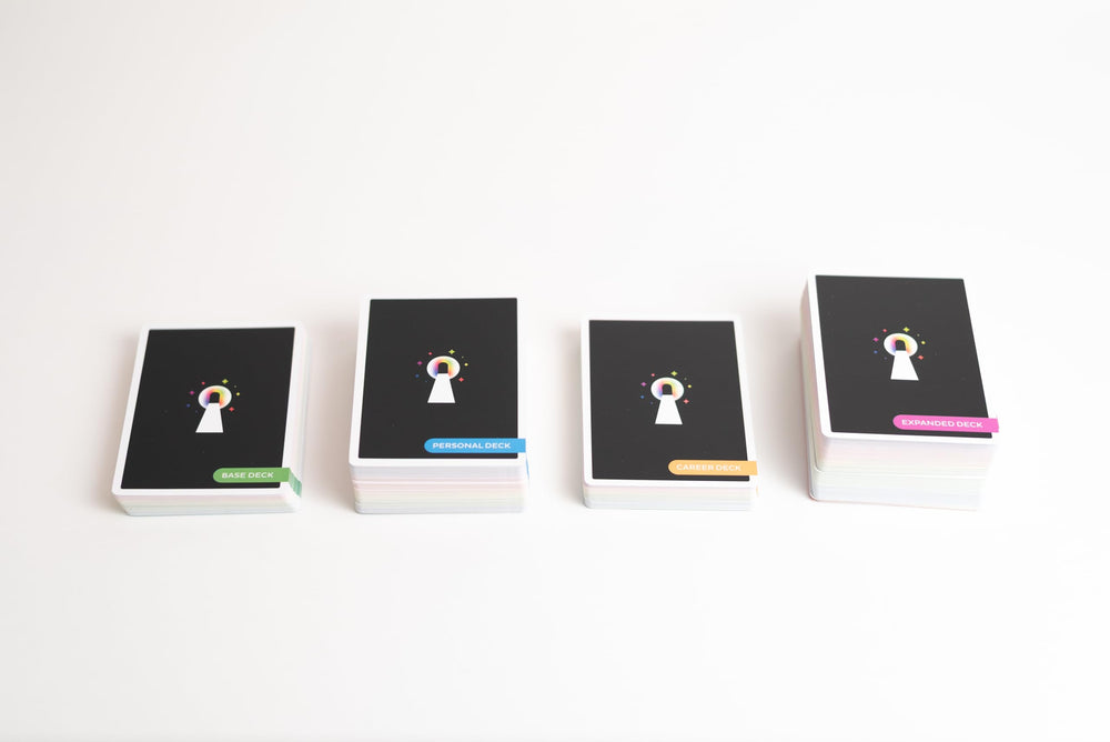 Career deck setup of Values Vault Cards for professional growth alignment