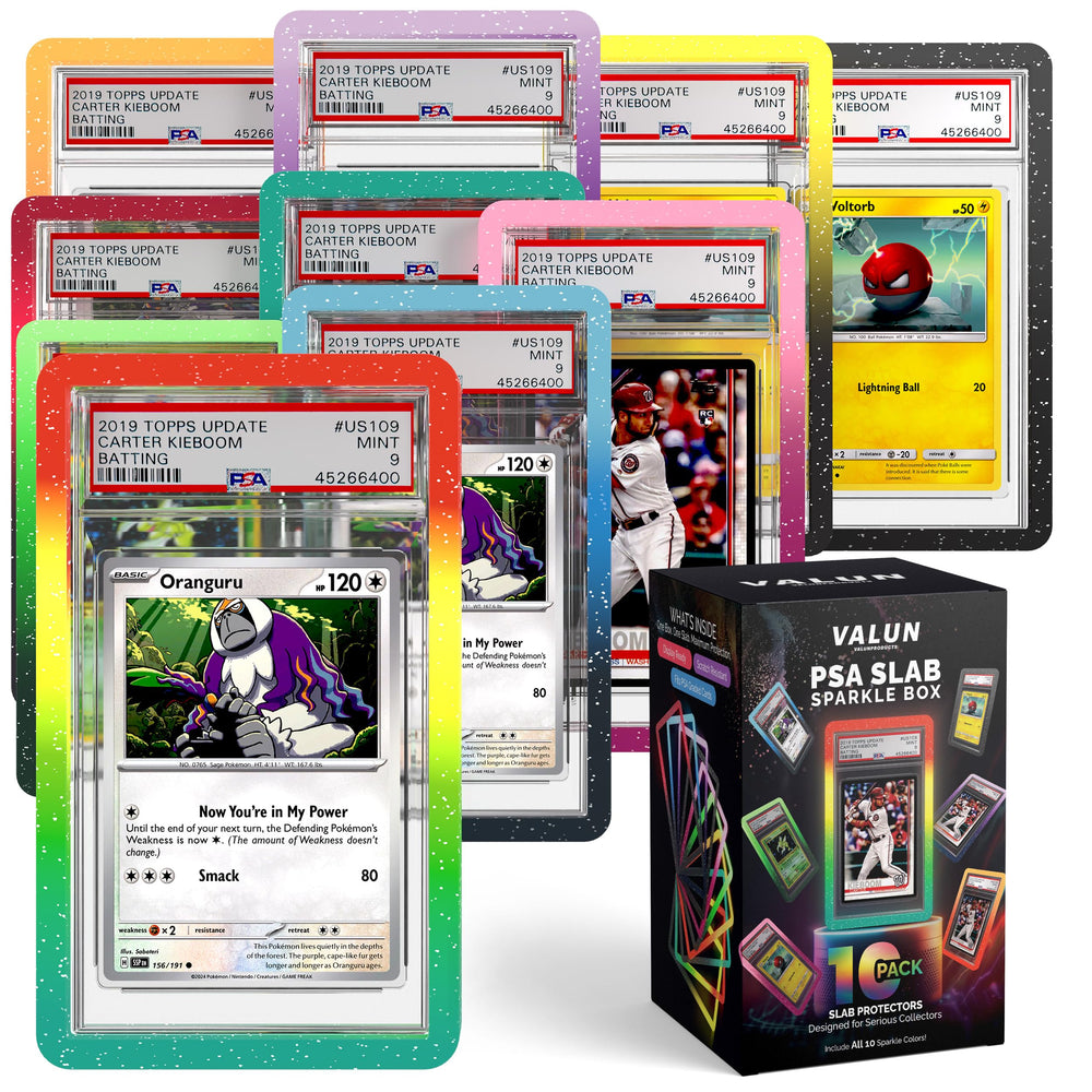 VALUN PSA slab bumper 10pack with hard TPU protection guards PSA slabs.