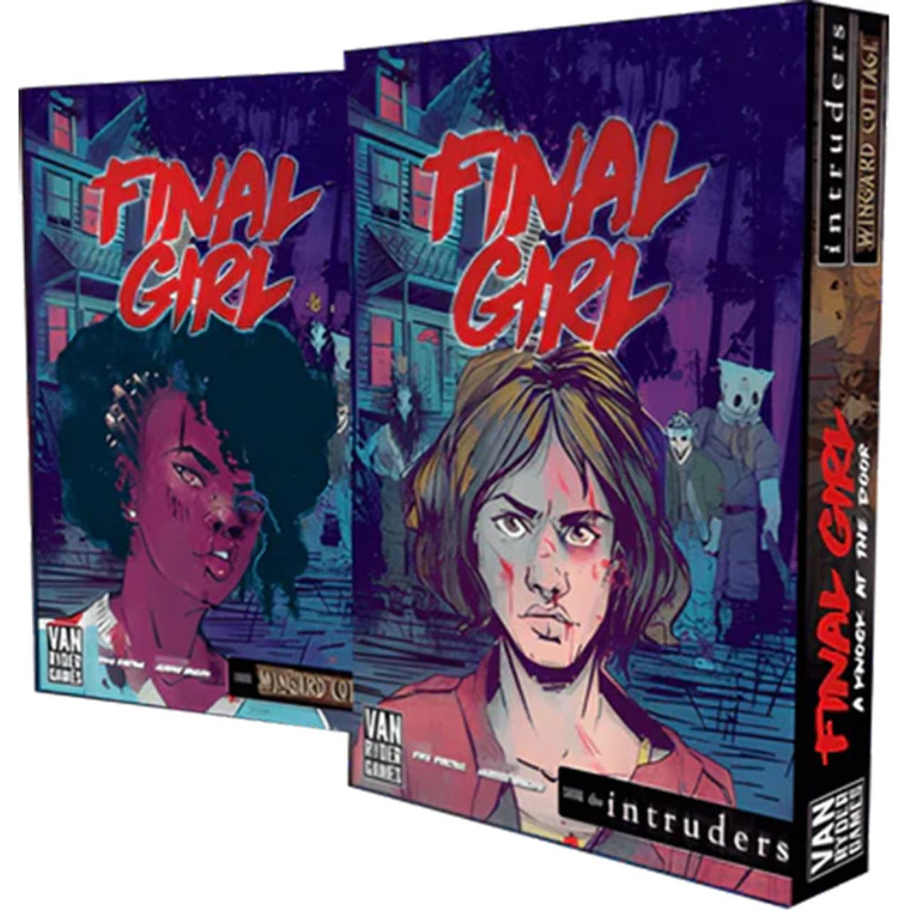 Van Ryder Games Final Girl: Three killers and Wingard Cottage image promises tense replayable encounters.