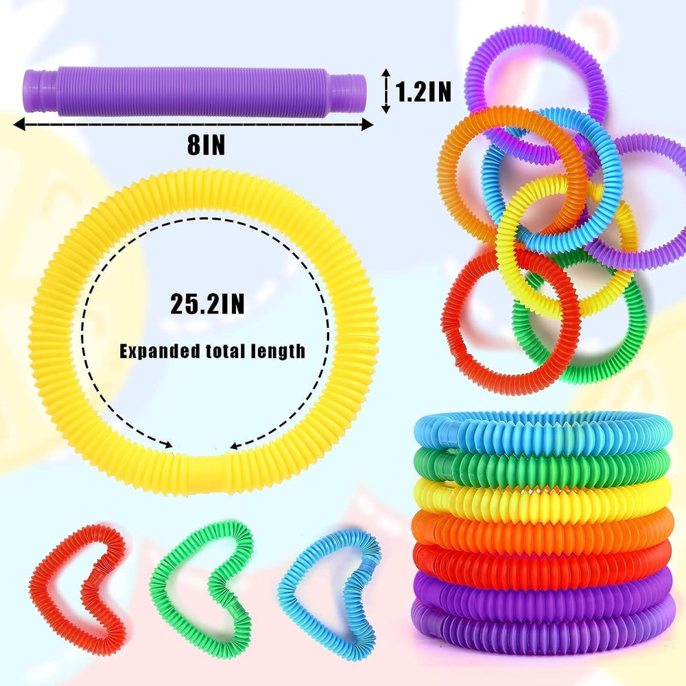 Vanblue pop tubes stretchable fidget toys for on-the-go focus and calm.
