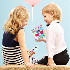 Vanblue 10-color palette showing vibrant hues for young painters.