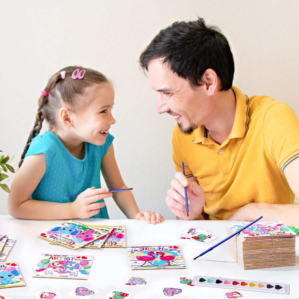 Vanblue 24-canvas packaging highlights bulk classroom gift options.