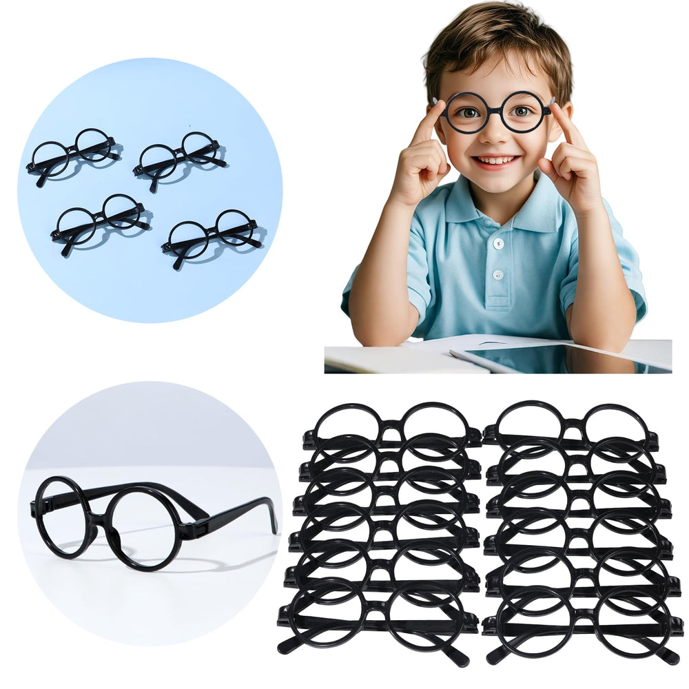 Vanblue wizard glasses as playful costume props for photos