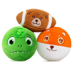 VangeBow bear-design soft soccer ball with plush exterior for gentle indoor play
