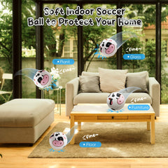 VangeBow Cow Plush Ball showcases lightweight design for effortless tossing and kicking.