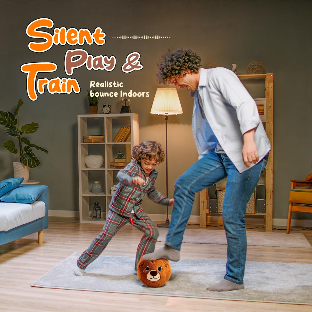 VangeBow Plush ball includes pump for quick inflation and setup