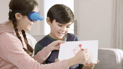 Vango players wearing glasses captured during upside-down play