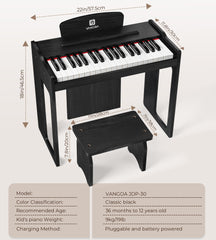 Vangoa Classic Black design fits bedrooms and playrooms decor.