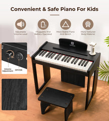 Vangoa kid-friendly bench with crosspieces ensuring stable practice.