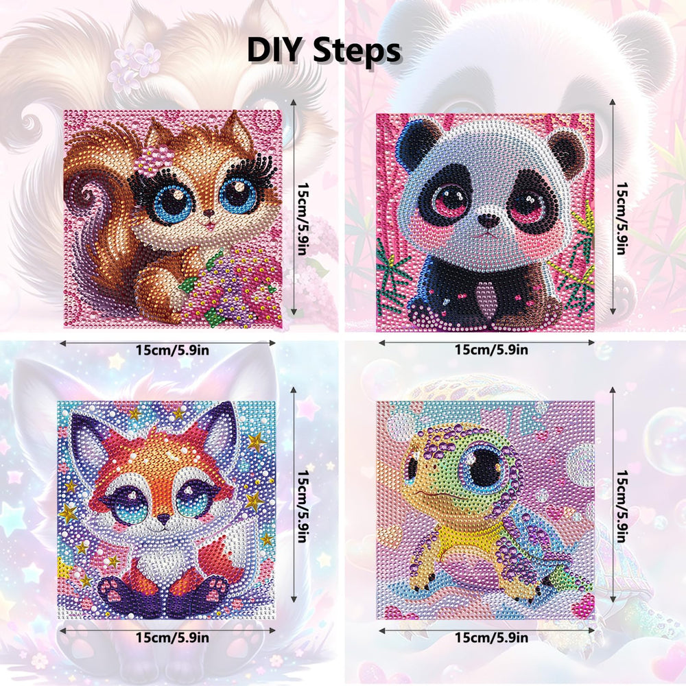 VANKUTL Diamond Art Kit compact 5.9x5.9 inch canvas fits small spaces.