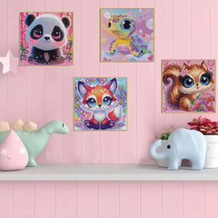 VANKUTL wall-ready finish; sparkly cartoon art decor for desks, shelves, or walls.
