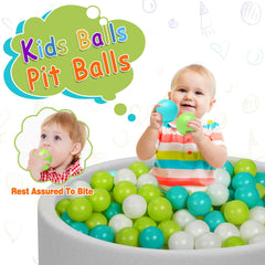 Vanland 2-2 inch diameter balls designed for easy grasp and safe play.