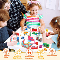 Vanmor 52-piece alphabet block set supports hands-on learning.