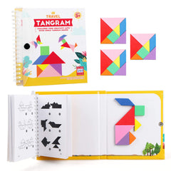 Vanmor Travel Tangram magnetic blocks for on the go learning and play