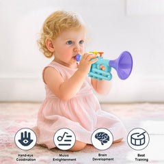 Vanplay harmonica toy encourages fine motor control and musical experimentation