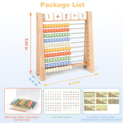 Vanplay counting sticks with neutral beads for counting practice