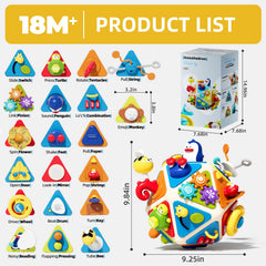 Vanvimen Busy Board cube number-recognition side introduces counting through interactive play.