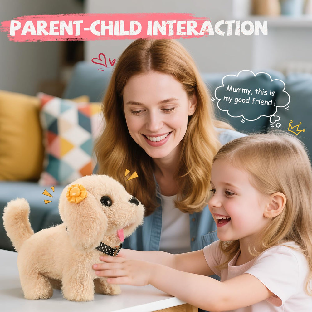 Vanvimen robot dog toy leash and collar for realistic care