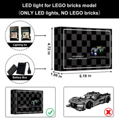 Vaodest light kit compatible with 42156 model for dramatic nighttime builds