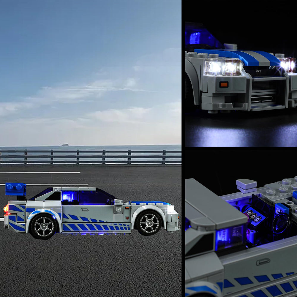 Vaodest LED light for Lego 76917 QR guide makes installation simple