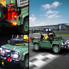 Vaodest Light for Lego 10317 Defender 90 display boosts showcase appeal