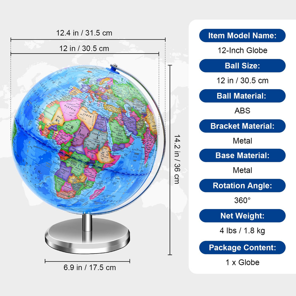 VAP world globe stand and base provide stable anti-slip support.