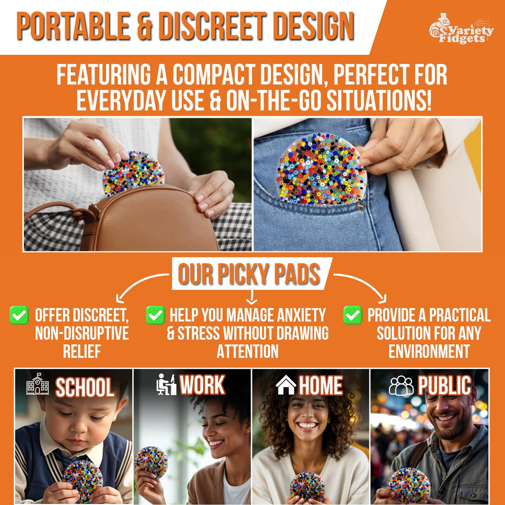 VarietyFidgets Picky Pad colorful beads for engaging tactile play
