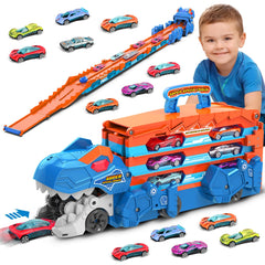 VATOS dinosaur-truck-toy folding design for portable play sessions