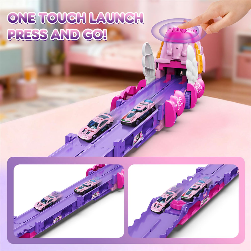 VATOS dual-lane 165cm track lets kids race with friends on demand